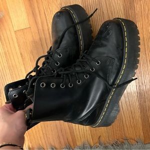 Dr Martens platform boots